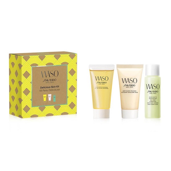 Shiseido waso fresh aceite facial 30ml + limpiadora 30ml + exfoliante 30ml