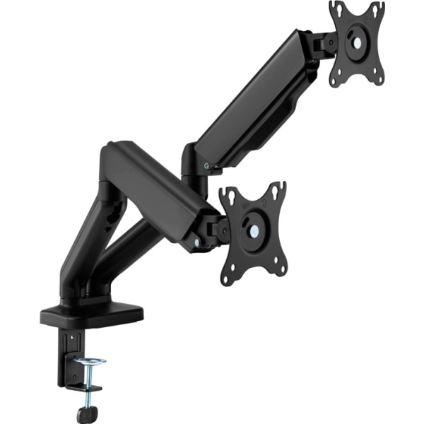 Fonestar smm-112pr negro / soporte orientable de mesa para 2 monitores / 17" a 32"